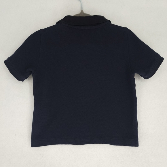 Burberry Vintage Check Panel Polo Shirt in Navy - Picture 2 of 6